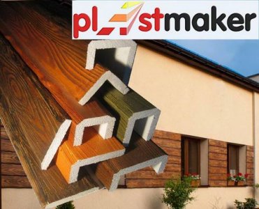 Drewniana elewacja drewniana na styropianie PLASTMAKER